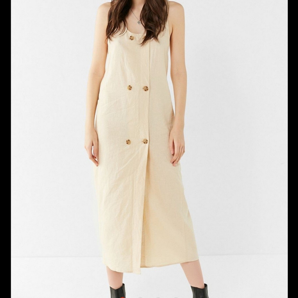 linen urban outfitters delia dress